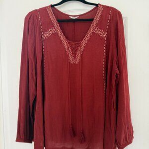 XXL Sonoma Sleeve Shirt-  Color is Rust